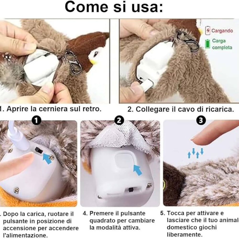 Chirpy™ - Uccellino Interattivo per Gatti
